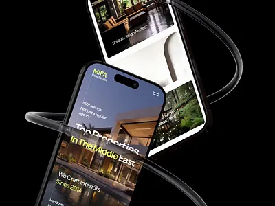 Real estate landing page animation 3d animation motion graphics ui