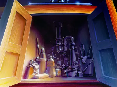 It Came From Beneath The Sink !!! 2d animation 90s animation goosebumps goosebumpsbooks illustration itcamefrombeneaththesink sink sponge