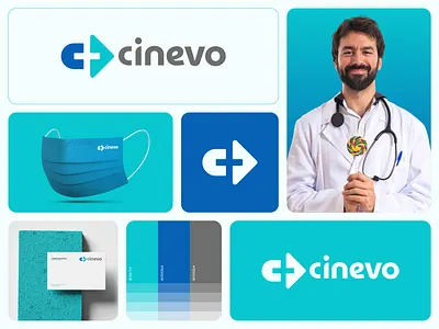 Cinevo Brand Identity modern logo pharmaceutical