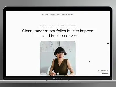 Osei - A clean, minimal portfolio Framer website template framer landing page portfolio portfolio design website portfolio designer portfolio website ui web design webdesign