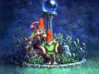 Revenge Of The Lawn Gnomes !!! 2d animation 90s animation gnomes goosebumps goosebumpsbooks lawngnomes revenge rilstine timjacobus