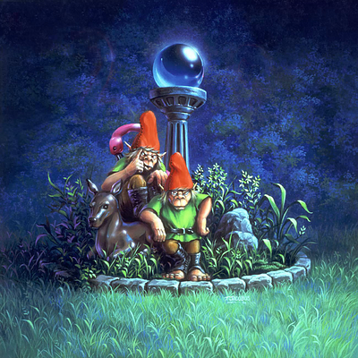 Revenge Of The Lawn Gnomes !!! 2d animation 90s animation gnomes goosebumps goosebumpsbooks lawngnomes revenge rilstine timjacobus