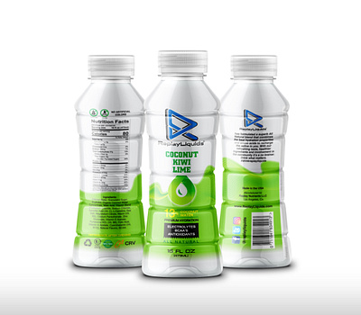 Electrolyte drink label design project branding design food packaging graphic design illustration logo packaging shrink labe