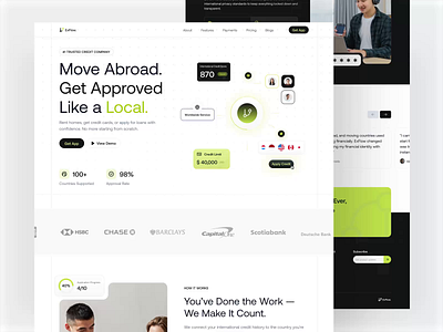ExFlow - AI Powered Finance Landing Page ai ai agent animate artificial intelligence b2b banking dipa inhouse finance fintech investment landing page modern design online banking saas startup ui uiux wealth wealth management web design
