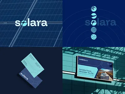 Solara – Dynamic Branding for a Solar Tech Company billboard design brand identity brandi designer branding for tech clean energy brand design challenge dynamic branding german branding germany logo design name card design renewable energy solar design solar panel branding solar penel branding stationery design sustainable branding unusedconcept visual identity