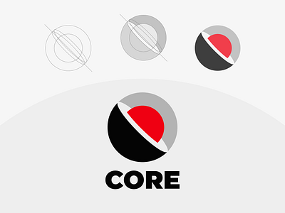CORE c circle core eart icon lava logo logodesign planet red shape simple symbol