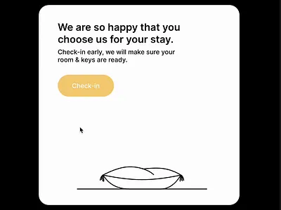 Thank you for your check-in! animation graphic design illustration interaction motion graphics