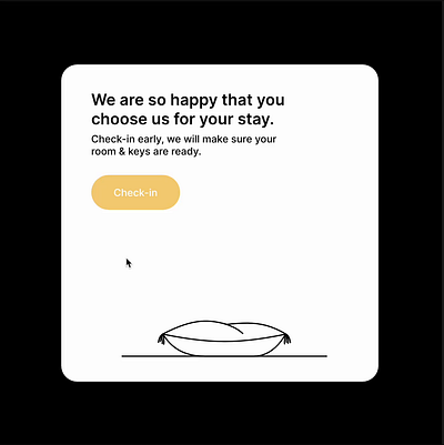 Thank you for your check-in! animation graphic design illustration interaction motion graphics