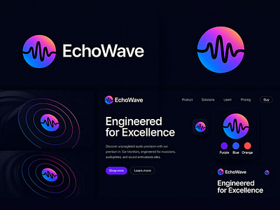 EchoWave – Branding Logo Design visual design