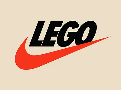 Lego x Nike branding design faelpt illustration instagram lego lettering nike type typedesign typography ui