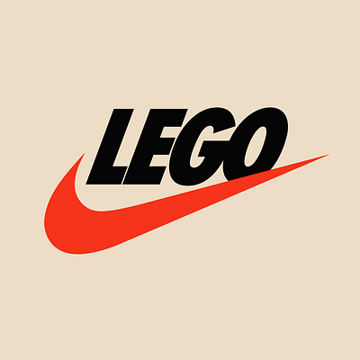 Lego x Nike branding design faelpt illustration instagram lego lettering nike type typedesign typography ui