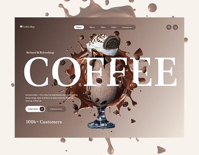 Modern Coffee Website UI/UX Design – Clean, Minimal & Responsive ai animation best design branding coffeewebsite d2c design graphic design illustration landing page logo motion graphics trend2025 ui uiux uiuxdesign user experience web app webdesign websitedesign