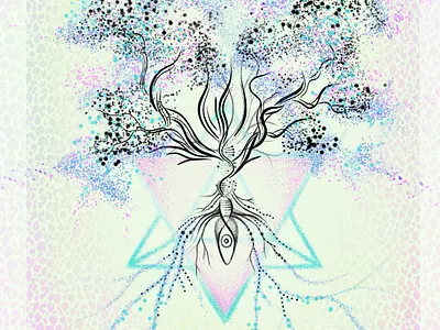 Tree of life art design graphic design illustration painting