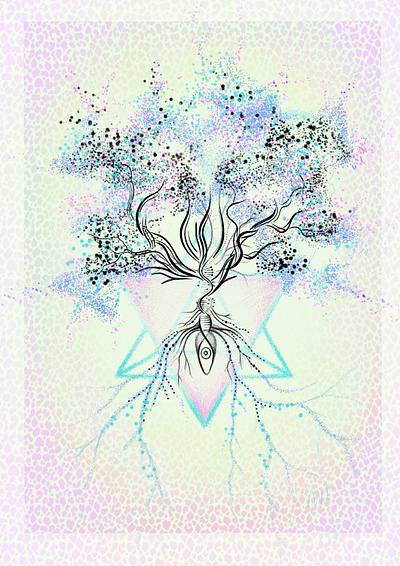 Tree of life art design graphic design illustration painting