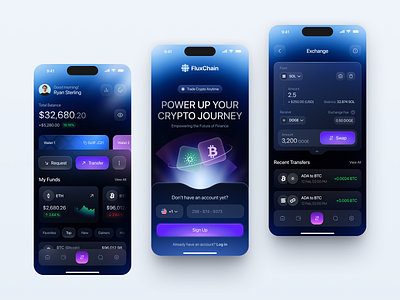Mobile design for Blockchain app design application design design interface ios app design mobile app product service startup ui ux