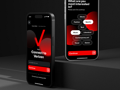 Verizon — UI/UX bold design categories page glass glass design login minimal modern ui ui design uiux verizon verizon design verizon ui design verizon uiux