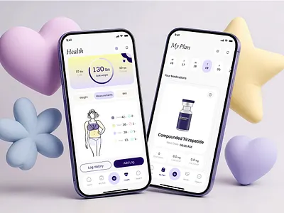 Brello – Data-Driven Support for Your Weight Loss Goals | UI/UX case study daily log dashboard design figma fitness tracking habit tracker health app health dashboard health tech medical app mobile app mobile ui onboarding flow product design reminder app uiux design ux strategy visual data weight loss app wellness app