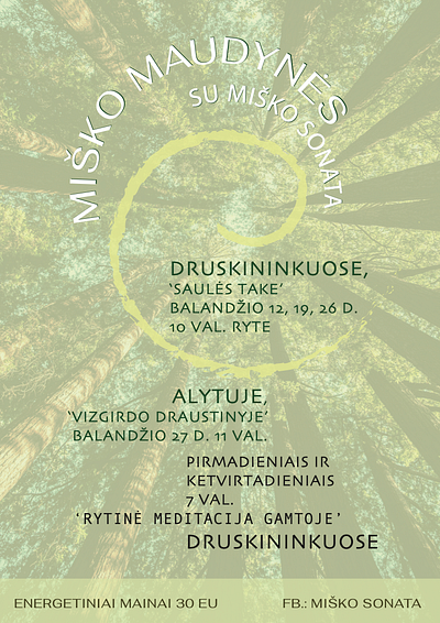 Poster for FOREST THERAPY design graphic design poster