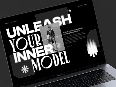 HL - Bold Avant Garde Men Fashion Website Hero Section Design abstract avant garde awwwards bold branding campaign company profile contemporary dark website ecommerce elegant fashion futuristic landing page luxury marketing modern ui web design website