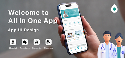 Healthcare App UI Design app ui branding graphic design healthcare ui uiux user interface