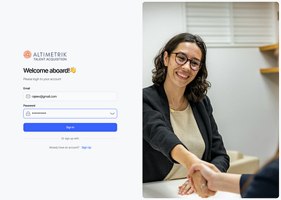 Recruitment Web Portal - Altimetrik V2 typography ui ux web design
