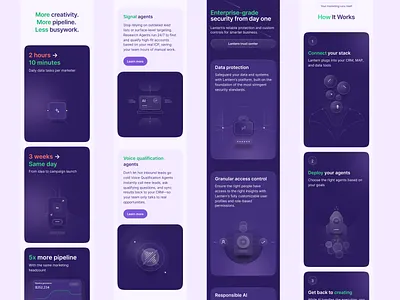 Agentic automation landing page agent ai agentic ai ai voice automation chat gpt crm data protection hubspot illustration rev ops sales sales navigator sales tool salesforce sdr tool security unify gtm workflow zoominfo