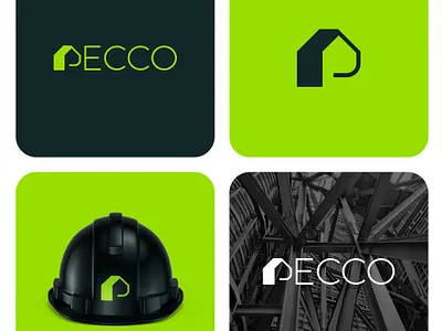Pecco Logo brand identity branding build building contstruction craft design graphic design house icon illustration logo logo design symbol tool