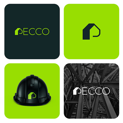 Pecco Logo brand identity branding build building contstruction craft design graphic design house icon illustration logo logo design symbol tool