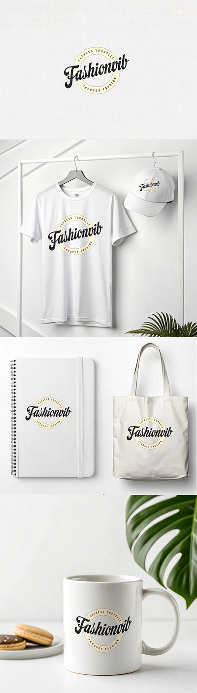 Fashionuil logo Design with Mockup apparel apparel branding branding branding identity creative design fashion logo minimal modern self expression stylish trendy typography unique