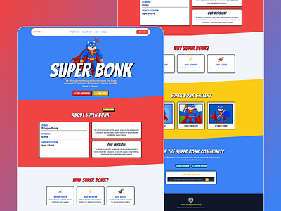 SUPER BONK - Meme Coin Website bitcoin bonk meme coin coin crypto design funny meme meme meme coin meme coin dashboard meme coin design meme coin landing page meme coin website meme design meme token pepe trend ui