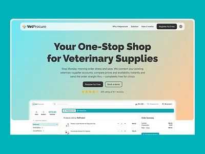 B2B Marketplace - Landing page design 2 3d animation branding graphic design logo motion graphics ui