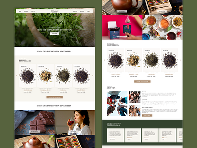 Website UI graphic design tea website ui ui website ui