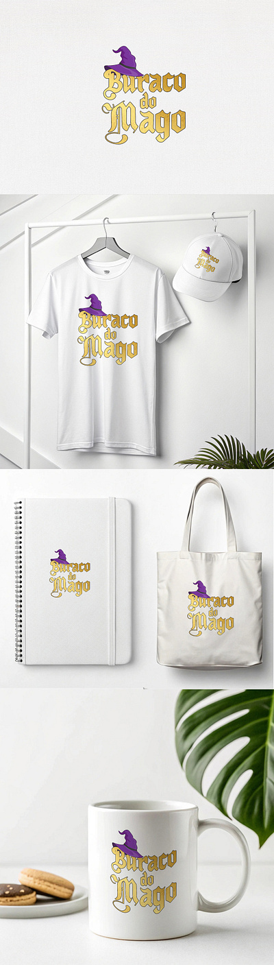 Magic Event logo design with Mockup creative enchanting fantasy fantasy inspired folklore halloween magic mysterious mystical spellbinding supernatural whimsical witch