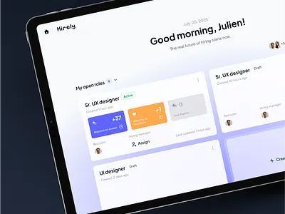 Generative AI - Dashboard Design ai branding dashboard marketplace matching platform saas ui ux visual design