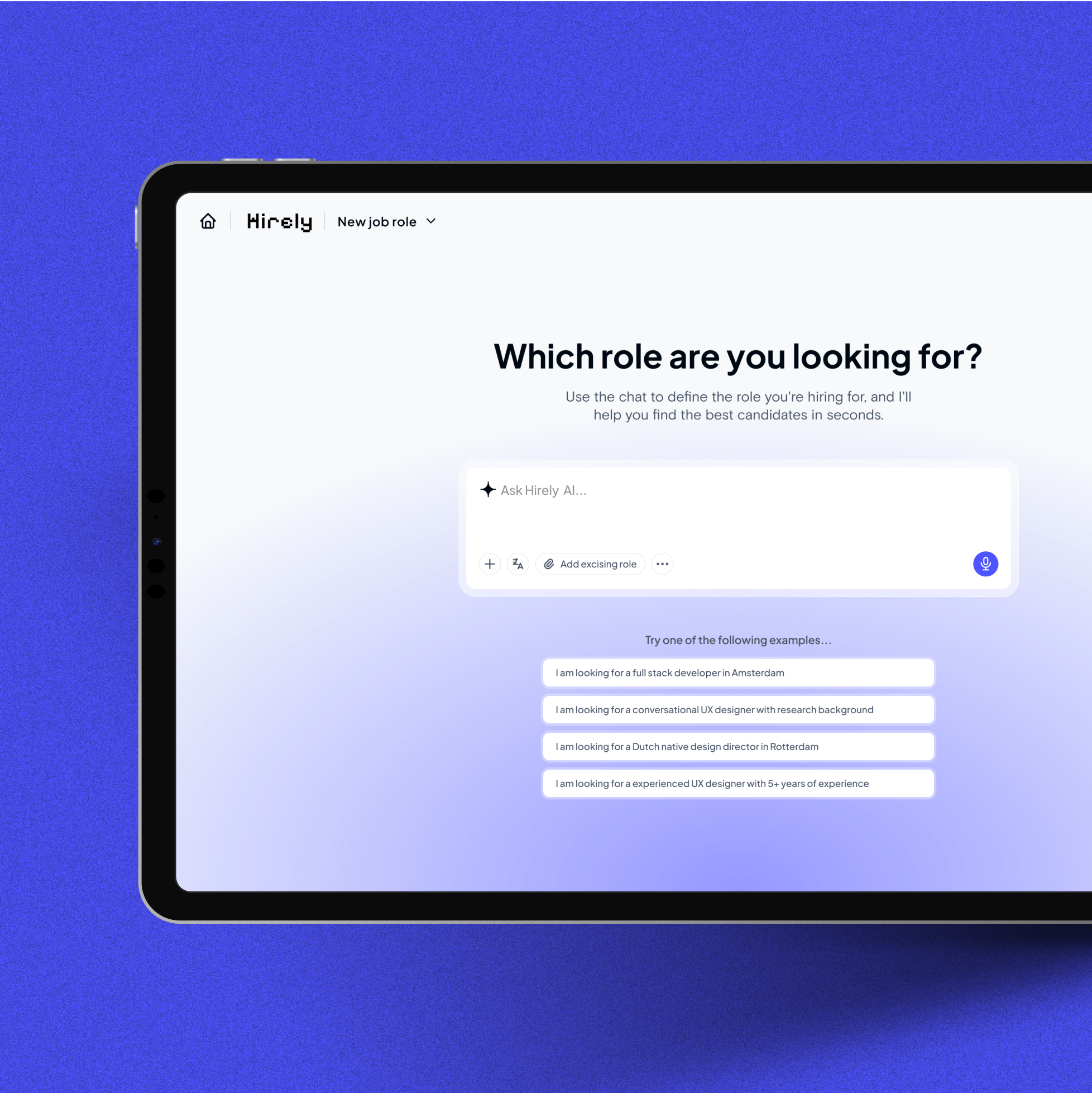 AI Agent - Start Hiring Interface agent ai dashboard graphic design interface marketplace saas ui user interface ux