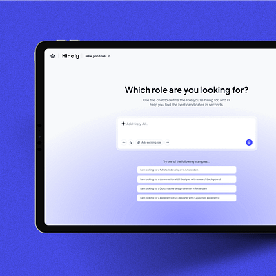 AI Agent - Start Hiring Interface agent ai dashboard graphic design interface marketplace saas ui user interface ux