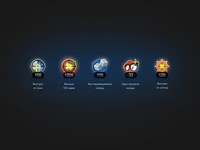 Badges for the popular card game design game ui illustration vector