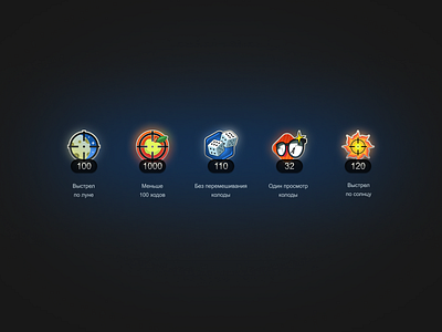 Badges for the popular card game design game ui illustration vector