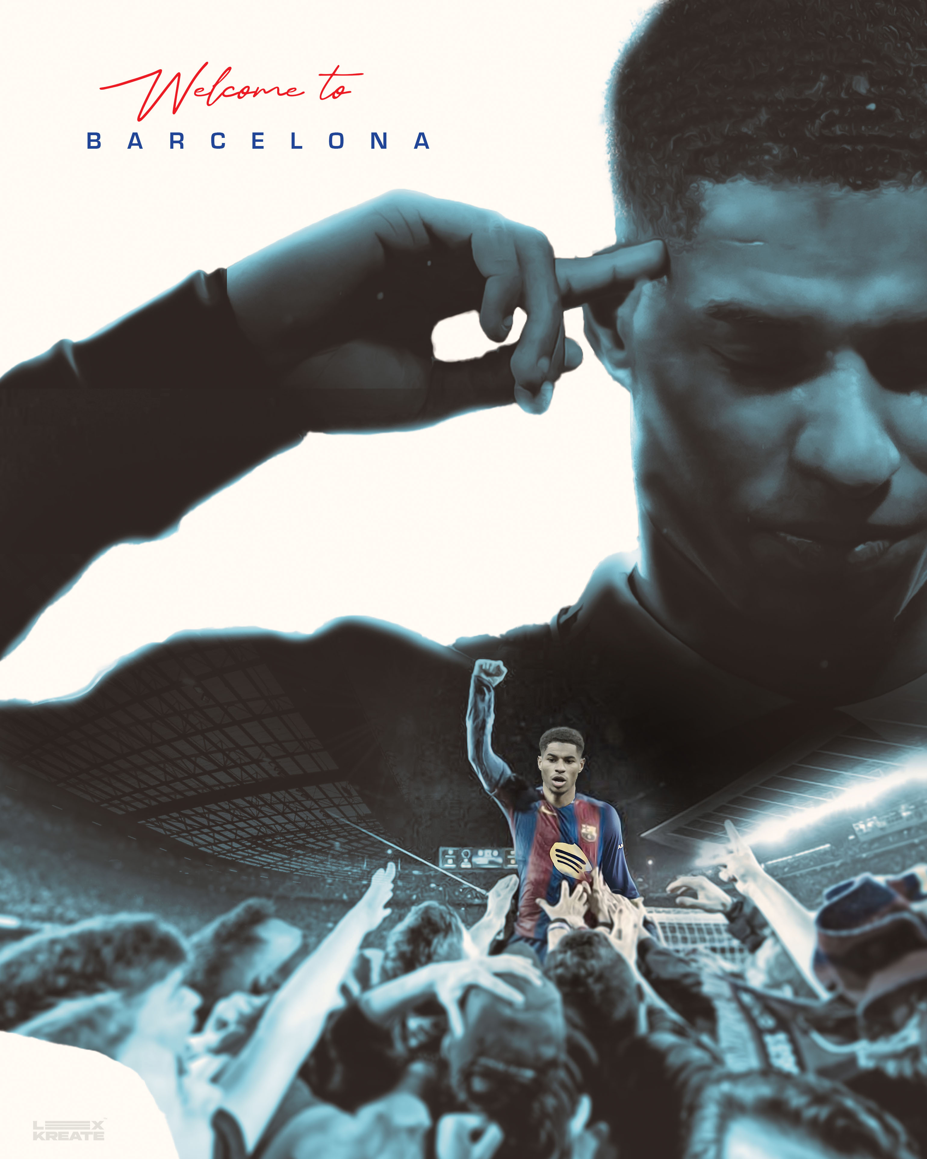 Marcus Rashford Poster Design barca barcelona barcelona fc football poster design marcus rashford poster design rashford soccer poster design visca barca