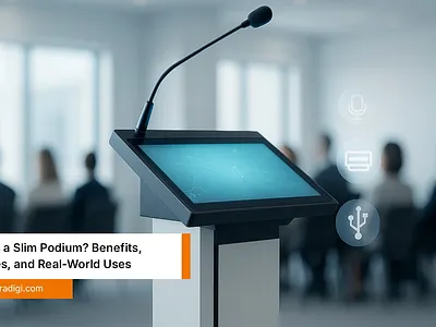 What is a Slim Podium? Benefits, Features, and Real-World Uses lectern slim podium vectradigi vectradigi technologies