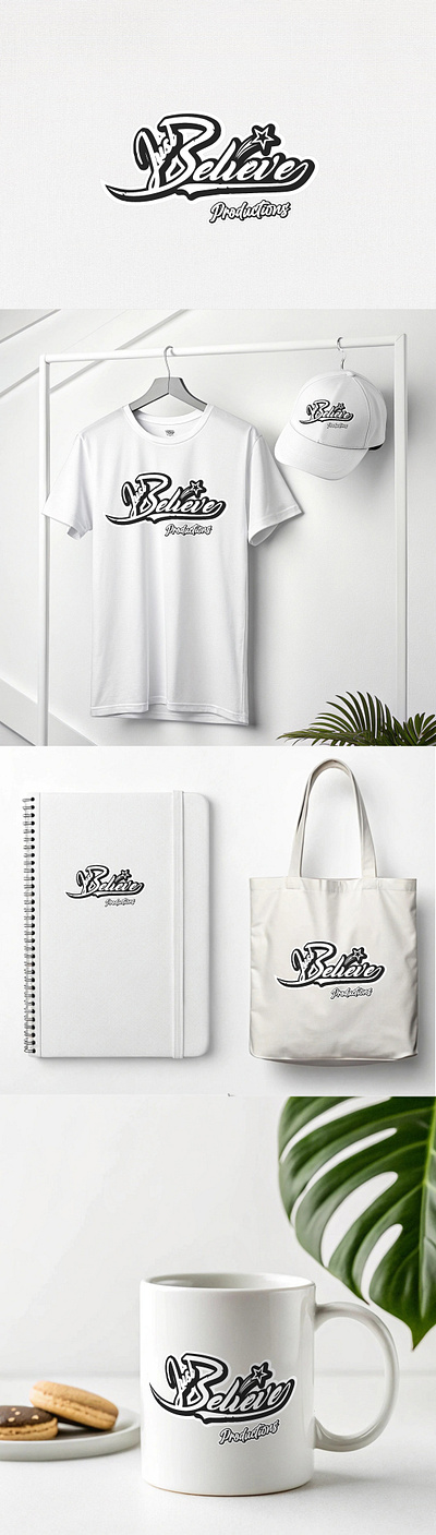 Typography logo for Music Band boldtypography brandidentity creativebranding graphicdesign iconicdesign logodesign modernlogo starelement stylizedtext visualimpact