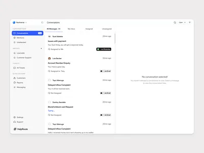 CRM Product / Manage client conversations branding design finance fintech illustration logo minimal ui uiux uiux design