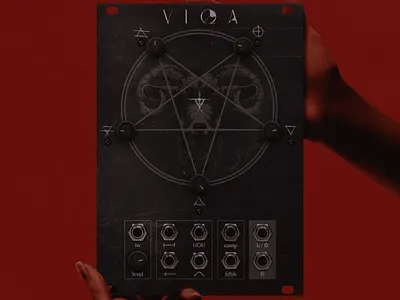 VIQA - Eurorack Module branding dark design horror illustration music scary synth