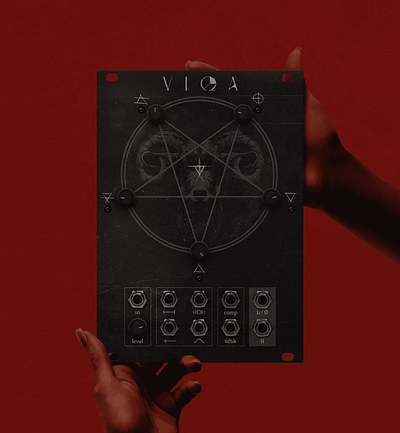 VIQA - Eurorack Module branding dark design horror illustration music scary synth