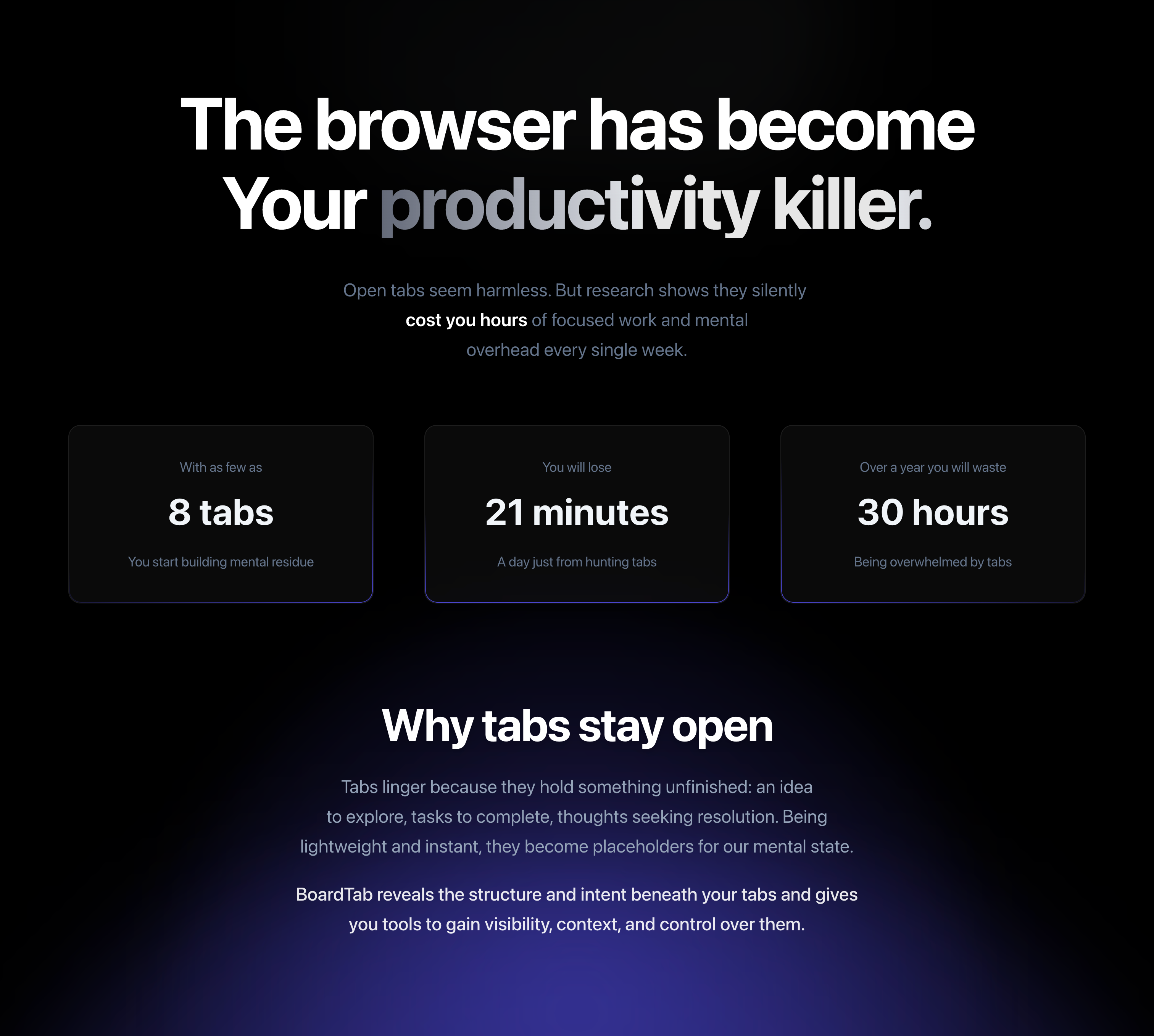 BoardTab ‒ The Tab Problem