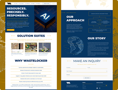 Wastelocker website design graphic design ui ux