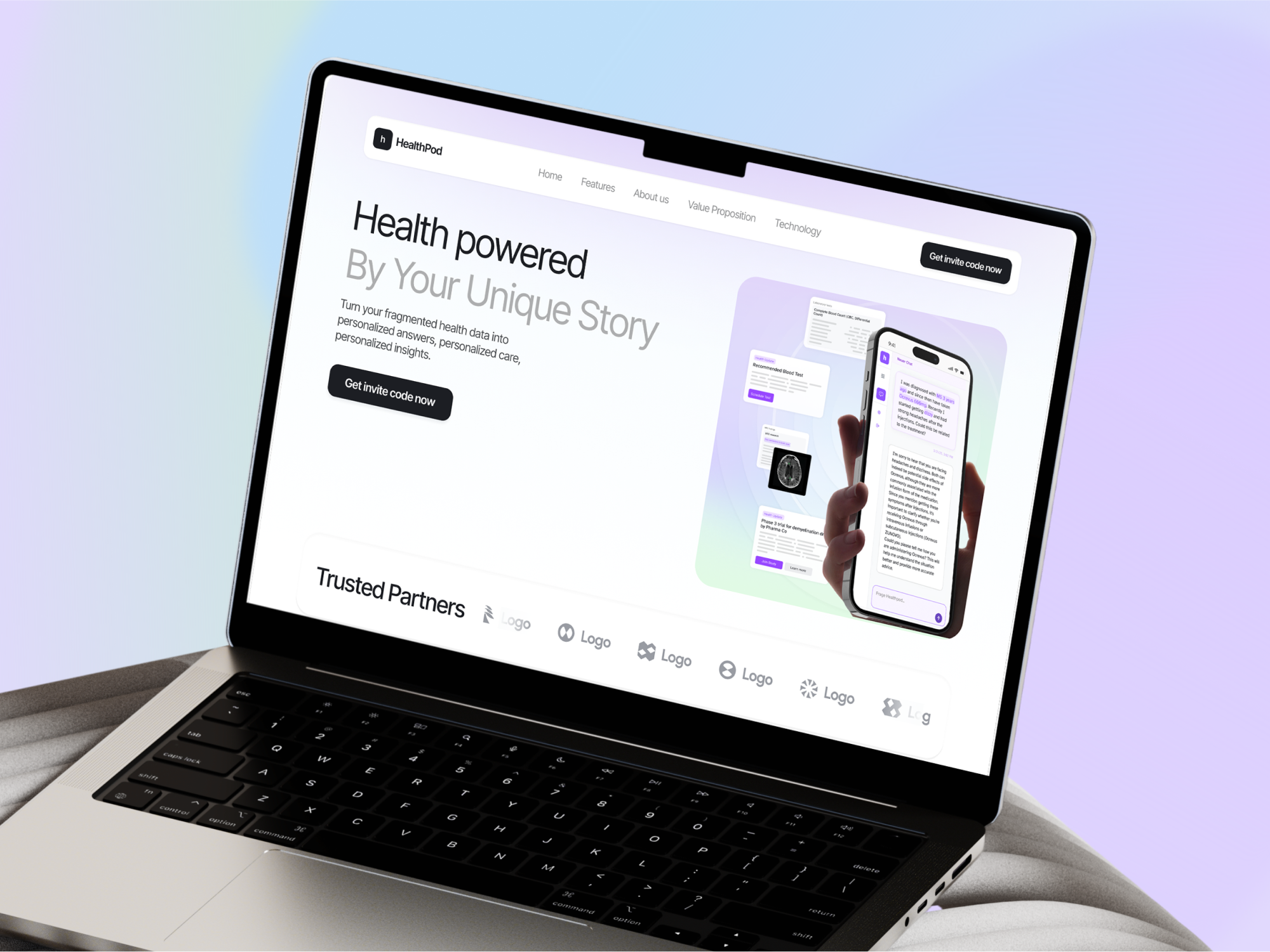 Example of Landing Page/Home Page Design