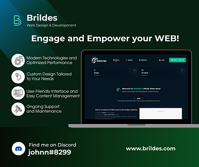 Brildes Web design services for Tebex store ark branding buycraft coding design development figma fivem fivem template game graphic design illustration minecraft rust shop store tebex ui