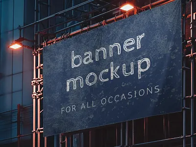 Free Banner Mockups banner mockup branding design graphic design horizontal banner mockup mockup mockup ideas mockup template