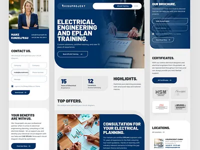 Visu Projekt Mobile design drawingart electrical electrician eplan responsive ui ux web website